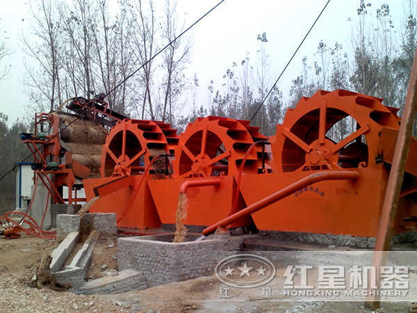 洗砂機生產現(xiàn)場