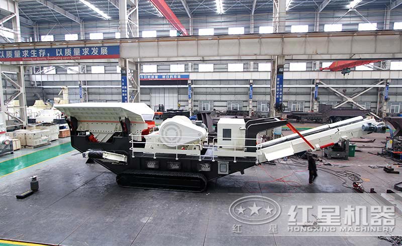 移動履帶一體式環(huán)保制砂機車間 移動履帶一體式環(huán)保制砂機車間