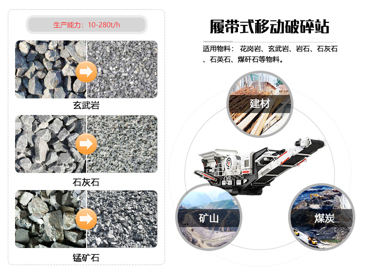履帶移動破碎機用途多 履帶移動破碎機用途多