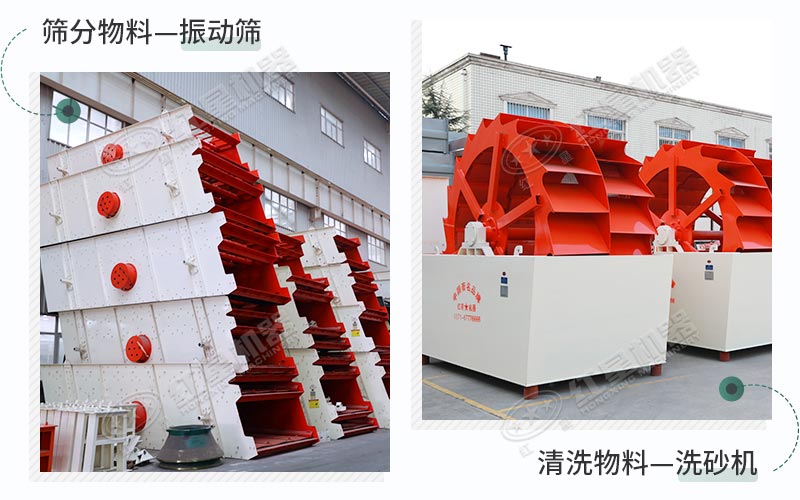 振動(dòng)篩+洗砂機(jī)，搭配效果好