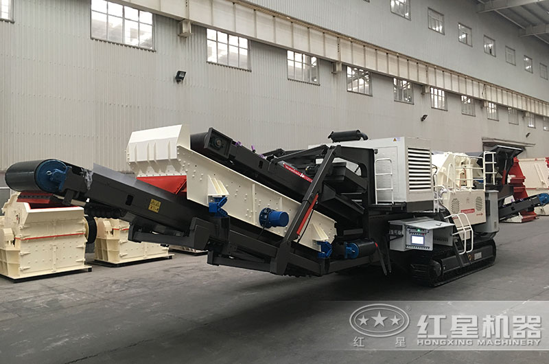 移動式煤矸石制砂設(shè)備，移動式破碎站