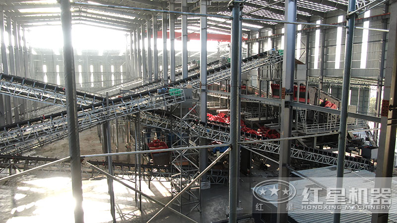 石子機(jī)生產(chǎn)線多少錢一套，附現(xiàn)場(chǎng)案例